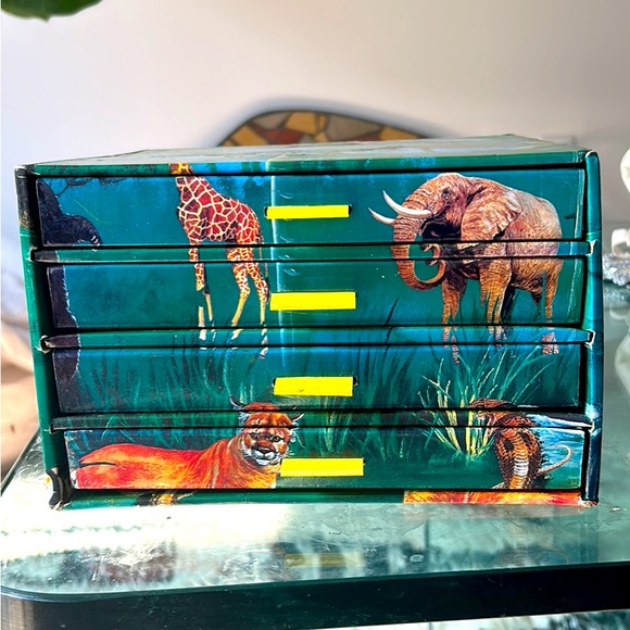 Drawers - organizer box storage - jewelry and more - jungle - animals - Picture 3 of 4